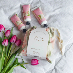 Pink Tulip Hand Cream Trio