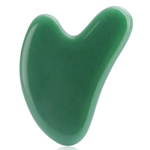 Jade Stone Gua Sha Green Heart Shape Jade Stone Gua Sha Green Heart Shape Jade Stone