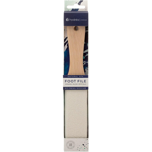 Hydrea London Curved Wooden Foot File with Ceramic Micro Crystals Curved Wooden Foot File with Ceramic Micro Crystals